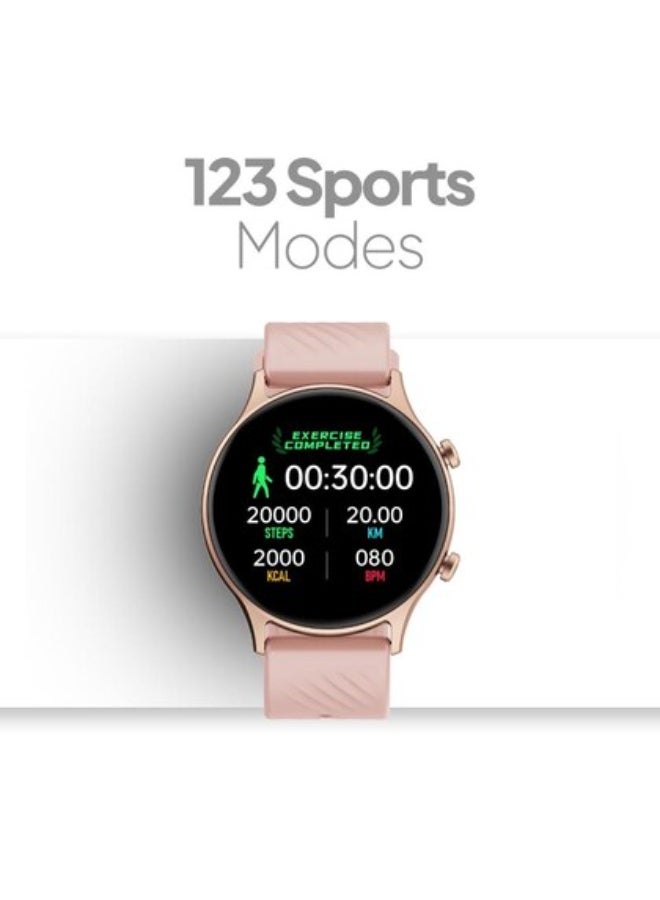 Fire-Boltt Legend Bluetooth Calling with 35.3mm (1.39) Round Dial, Dual Button Technology Smartwatch (Pink Strap, Free Size) - Image 4